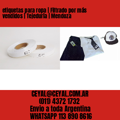 etiquetas para ropa | Filtrado por más vendidos | Tejeduría | Mendoza