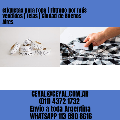 etiquetas para ropa | Filtrado por más vendidos | telas | Ciudad de Buenos Aires