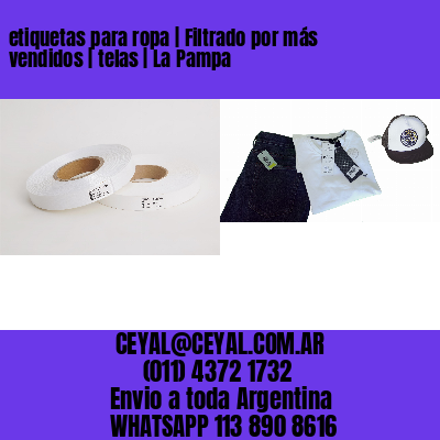 etiquetas para ropa | Filtrado por más vendidos | telas | La Pampa