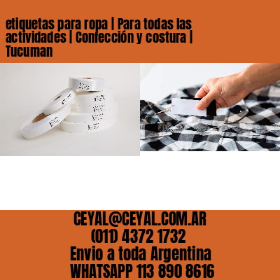 etiquetas para ropa | Para todas las actividades | Confección y costura | Tucuman