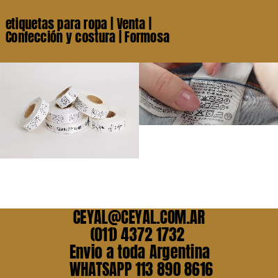 etiquetas para ropa | Venta | Confección y costura | Formosa