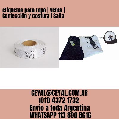 etiquetas para ropa | Venta | Confección y costura | Salta