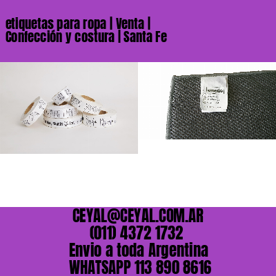 etiquetas para ropa | Venta | Confección y costura | Santa Fe