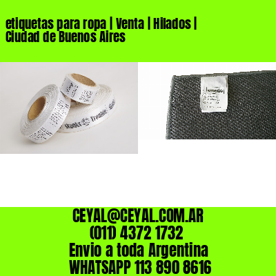 etiquetas para ropa | Venta | Hilados | Ciudad de Buenos Aires
