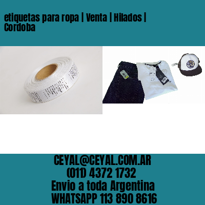 etiquetas para ropa | Venta | Hilados | Cordoba