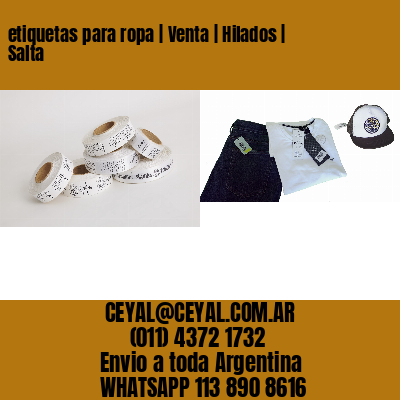 etiquetas para ropa | Venta | Hilados | Salta