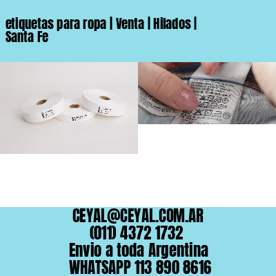 etiquetas para ropa | Venta | Hilados | Santa Fe