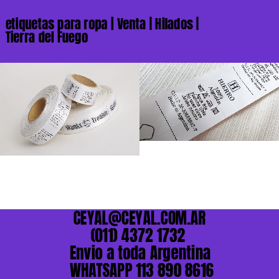 etiquetas para ropa | Venta | Hilados | Tierra del Fuego
