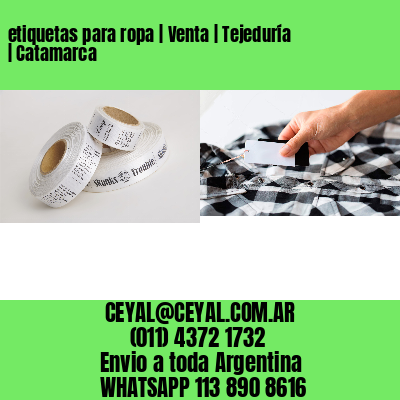 etiquetas para ropa | Venta | Tejeduría | Catamarca
