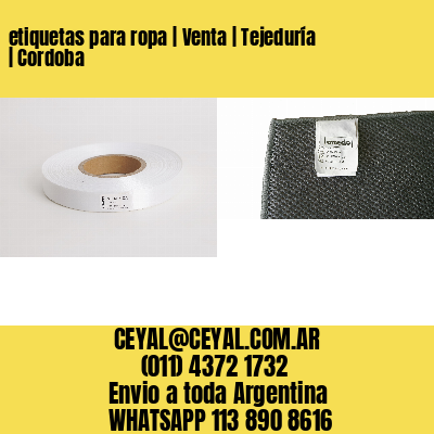 etiquetas para ropa | Venta | Tejeduría | Cordoba