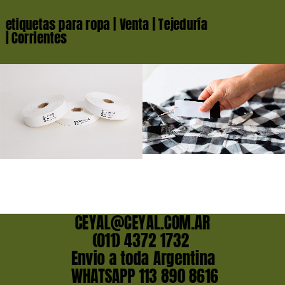 etiquetas para ropa | Venta | Tejeduría | Corrientes