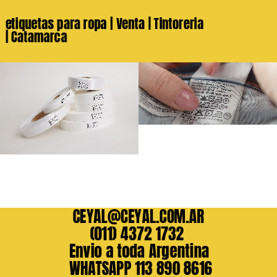 etiquetas para ropa | Venta | Tintoreria | Catamarca