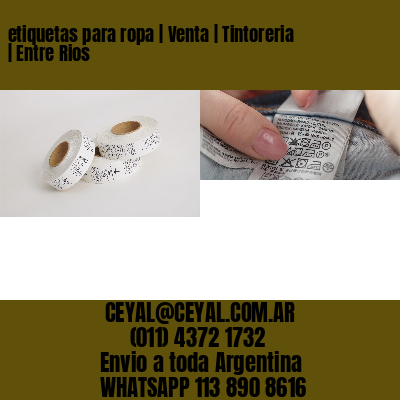 etiquetas para ropa | Venta | Tintoreria | Entre Rios