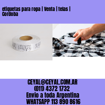 etiquetas para ropa | Venta | telas | Cordoba