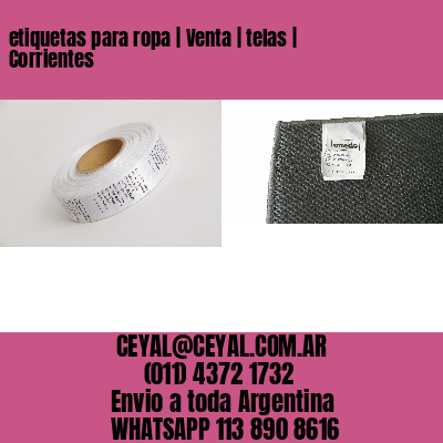 etiquetas para ropa | Venta | telas | Corrientes