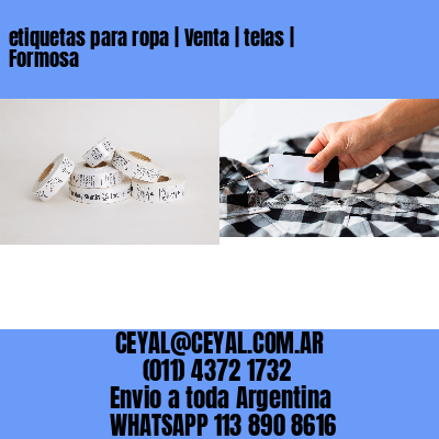 etiquetas para ropa | Venta | telas | Formosa