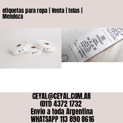 etiquetas para ropa | Venta | telas | Mendoza