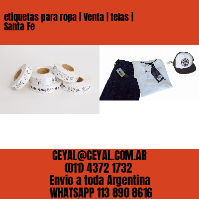 etiquetas para ropa | Venta | telas | Santa Fe