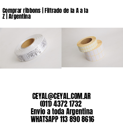 Comprar ribbons | Filtrado de la A a la Z | Argentina