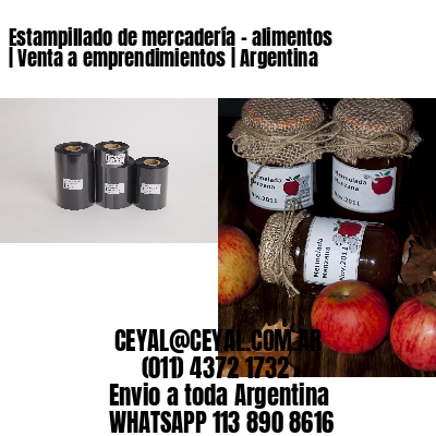 Estampillado de mercadería – alimentos | Venta a emprendimientos | Argentina