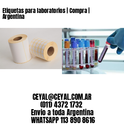 Etiquetas para laboratorios | Compra | Argentina