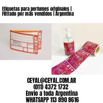 Etiquetas para perfumes originales | Filtrado por más vendidos | Argentina