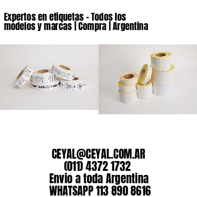 Expertos en etiquetas – Todos los modelos y marcas | Compra | Argentina