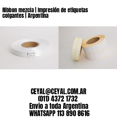 Ribbon mezcla | Impresión de etiquetas colgantes | Argentina