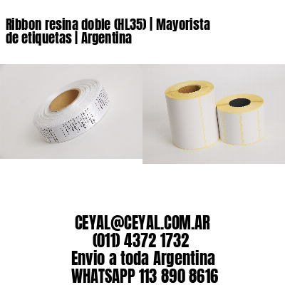 Ribbon resina doble (HL35) | Mayorista de etiquetas | Argentina