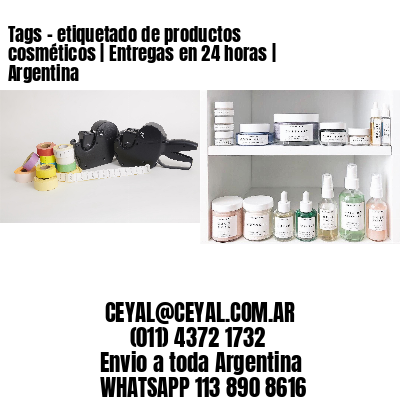 Tags – etiquetado de productos cosméticos | Entregas en 24 horas | Argentina