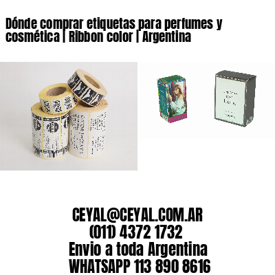 Dónde comprar etiquetas para perfumes y cosmética | Ribbon color | Argentina
