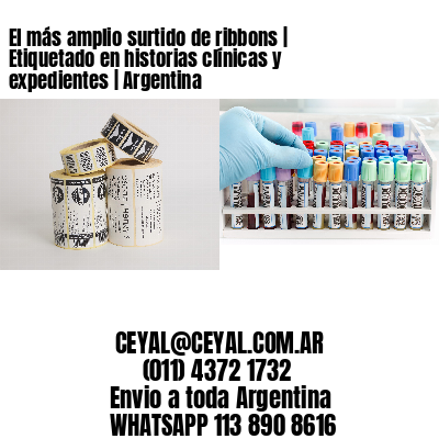 El más amplio surtido de ribbons | Etiquetado en historias clínicas y expedientes | Argentina