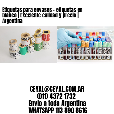 Etiquetas para envases – etiquetas en blanco | Excelente calidad y precio | Argentina