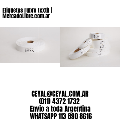 Etiquetas rubro textil | MercadoLibre.com.ar