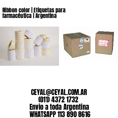 Ribbon color | Etiquetas para farmacéutica | Argentina