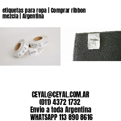 etiquetas para ropa | Comprar ribbon mezcla | Argentina