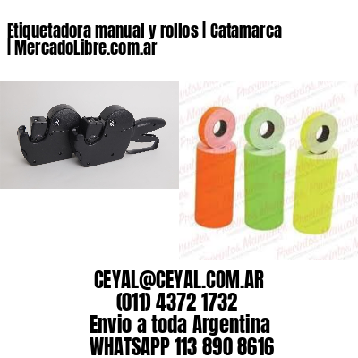 Etiquetadora manual y rollos | Catamarca | MercadoLibre.com.ar