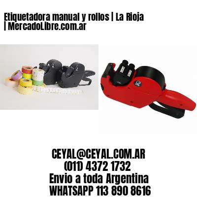 Etiquetadora manual y rollos | La Rioja | MercadoLibre.com.ar