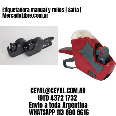 Etiquetadora manual y rollos | Salta | MercadoLibre.com.ar