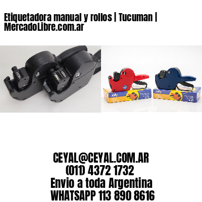 Etiquetadora manual y rollos | Tucuman | MercadoLibre.com.ar