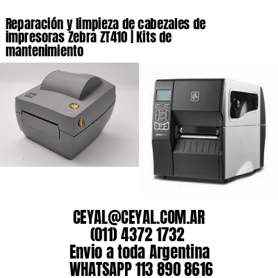 Reparación y limpieza de cabezales de impresoras Zebra ZT410 | Kits de mantenimiento