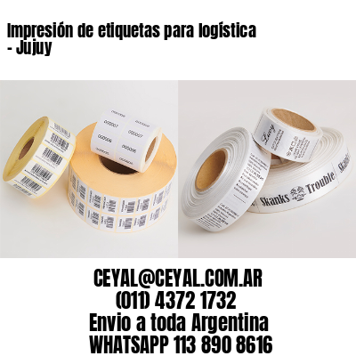 Impresión de etiquetas para logística – Jujuy