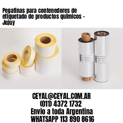 Pegatinas para contenedores de etiquetado de productos químicos – Jujuy