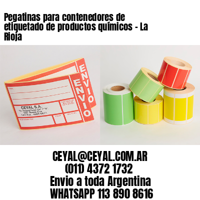 Pegatinas para contenedores de etiquetado de productos químicos – La Rioja