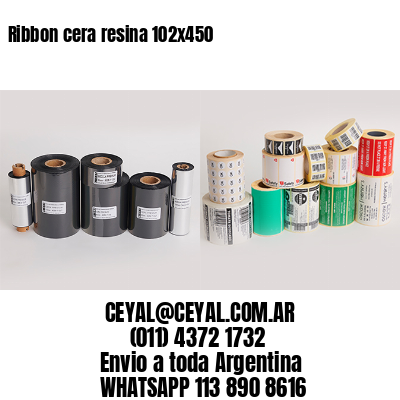 Ribbon cera resina 102×450