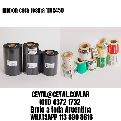 Ribbon cera resina 110×450