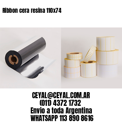 Ribbon cera resina 110×74