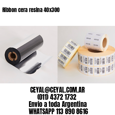 Ribbon cera resina 40×300