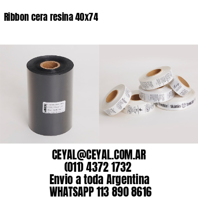 Ribbon cera resina 40×74