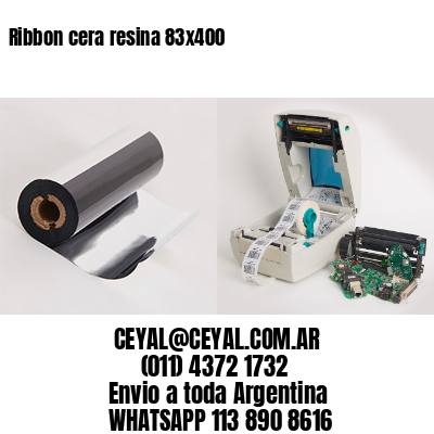 Ribbon cera resina 83×400